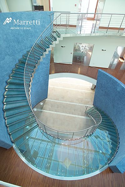 Big marretti curved staircase